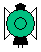 green lantern w/ green shield