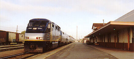 Train #14 arrives in Salinas
