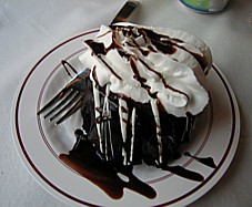 Chocolate cake - Amtrak style