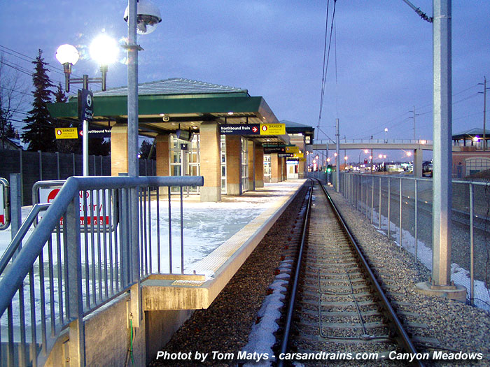 Calgary Transit Ctrain LRT Canyon Meadows station