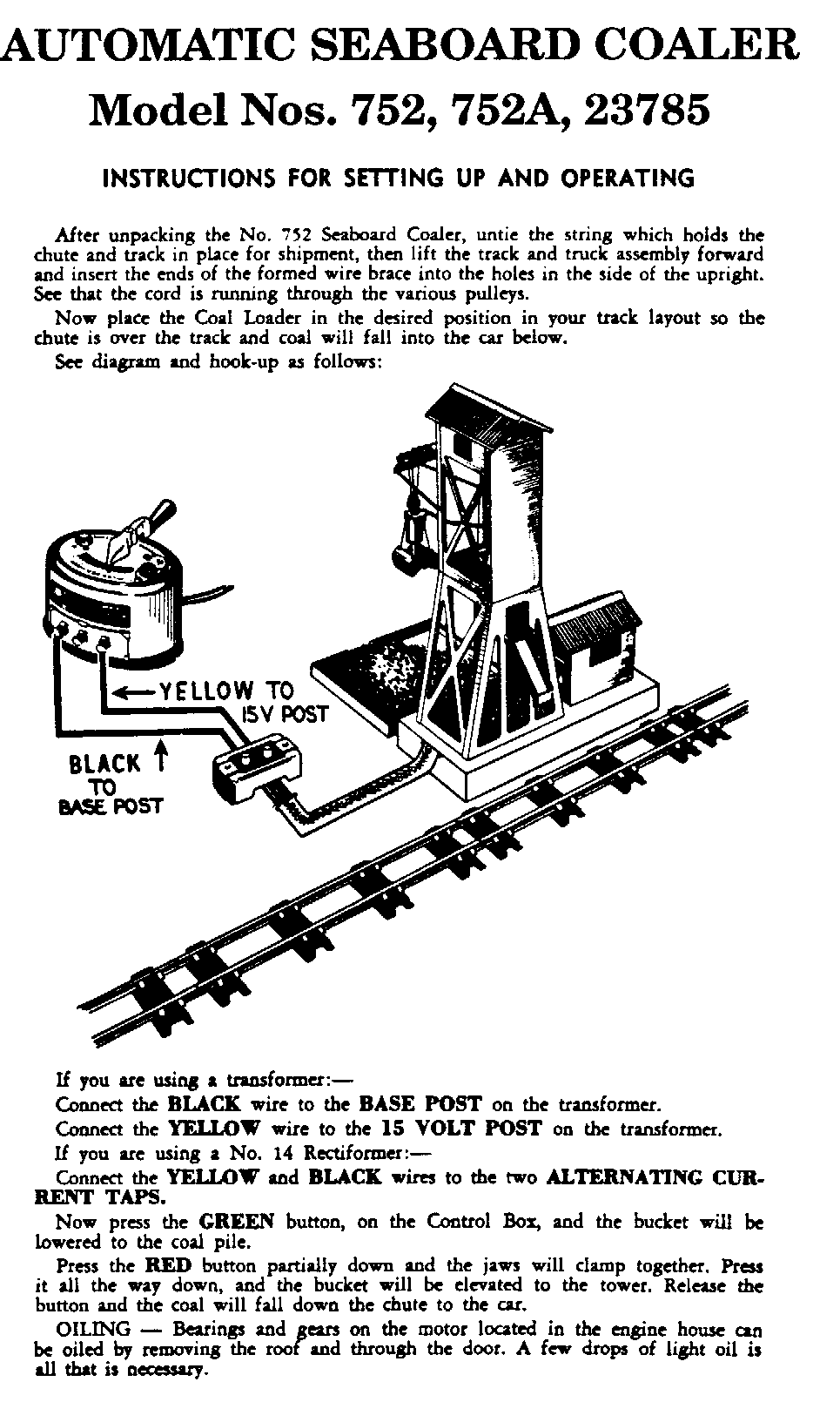 Wireing diagram for American Flyer Steam Locomotive