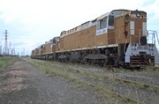 Russian locomotives - stored at the Port 
of Houston