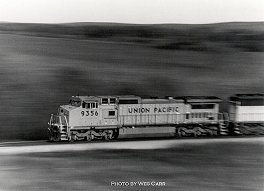  UP 9356 at speed - Kiowa, OK