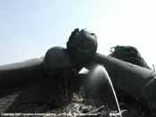 Canadian National Derailmant; Firdale, Manitoba  5-2-2002