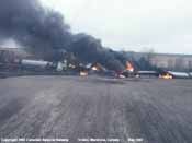 Canadian National Derailmant; Firdale, Manitoba  5-2-2002