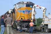 UP 4853 Tractor Wreck