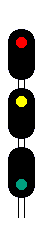 color light signal red over yellow over green