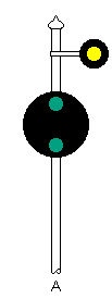CPL yellow above right of vertical green