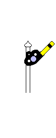 Lunar White semaphore (diagonal)