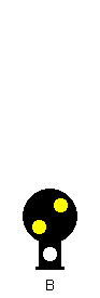 Dwarf CPL white below diagonal yellow