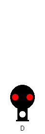 Dwarf CPL horizontal red, white below