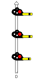 Red over Red over Red Semaphore