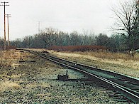 Newburgh & South Shore's line approaching its East 71st St. yard from the east.  This line is in use, I believe, but not very often.
