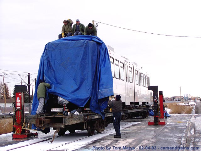 car 2216 arrives at CT 2 of 9