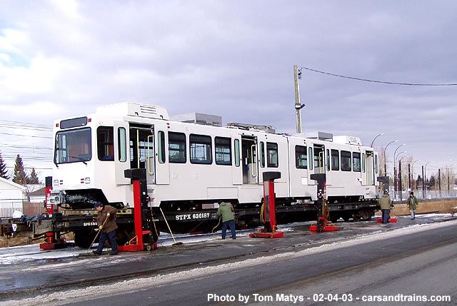 car 2216 arrives at CT 3 of 9