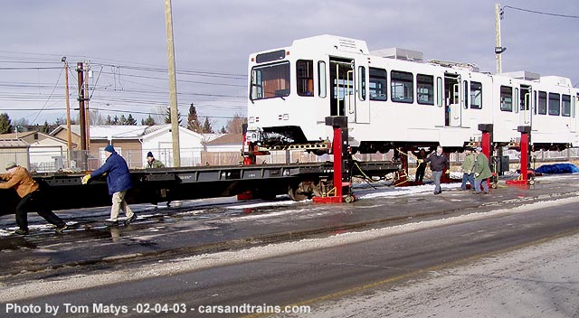 car 2216 arrives at CT 5 of 9