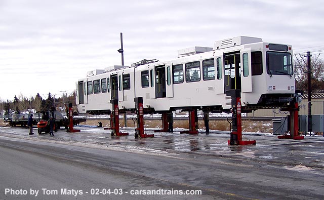 car 2216 arrives at CT 6 of 9