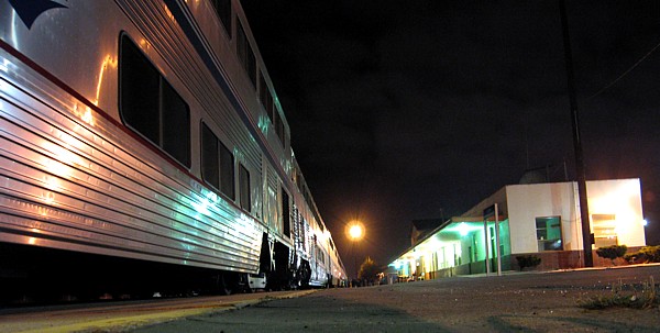 The Coast Starlight from the Salinas platform