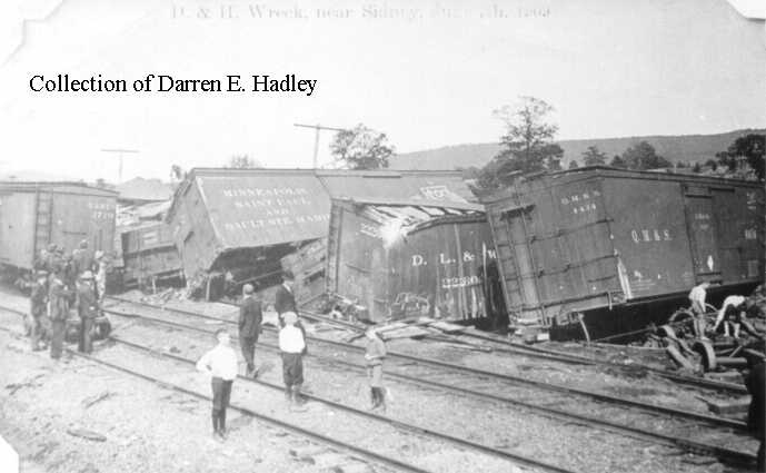 D&H Wreck near Sidney Junction 1909