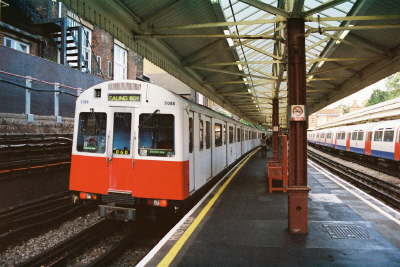 At Barons Court westbound