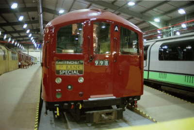 DMC 10012 in the Museum Depot at Acton Town
