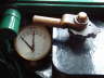 Closer detail of Duplex Air Guage and Drivers Brake Handle