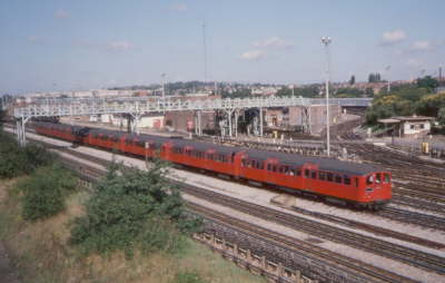 1938 Tube Stock at Neasden