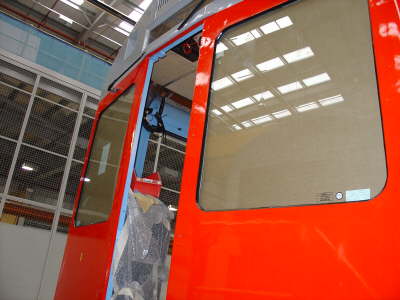 D78 cab windscreen - installed
