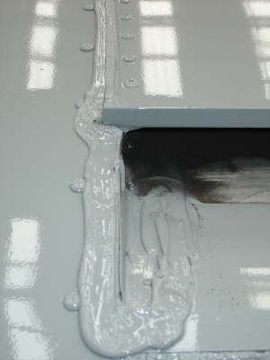 D78 roof - cracked sikaflex