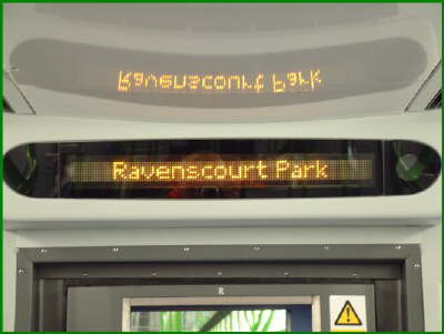 Car end dot matrix display