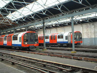 1992 Tube Stock in White City Depot
