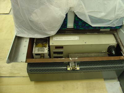 Transverse seat relay box