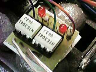 detail photo of optoisolator board