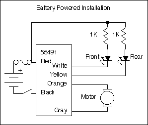 battery powered installation