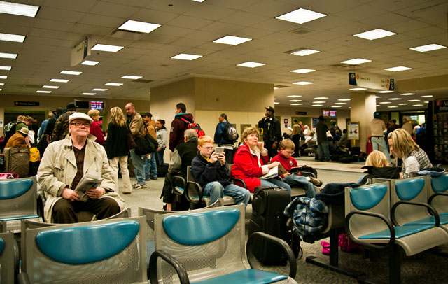 Crowd in Chicago Union Station