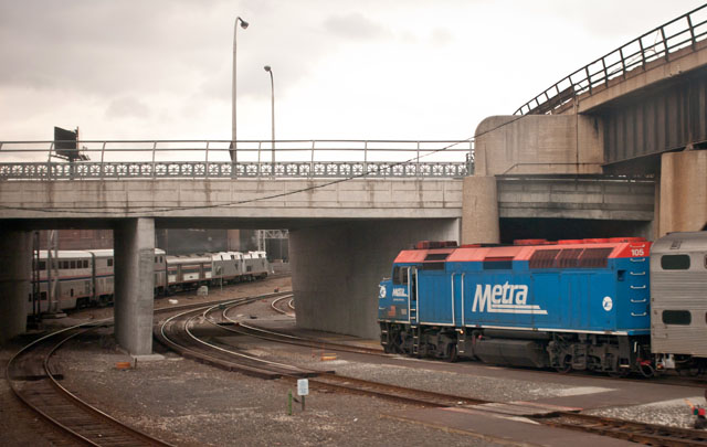 The Southwest Chief heads west