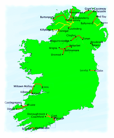 map of lines