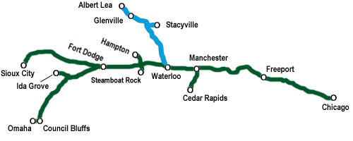 Click on track segment for district details