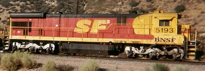 C30-7 BNSF 5193 at Cajon, CA