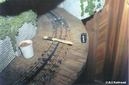 Ballast Being Applied