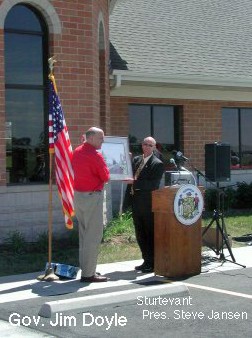 Ready for Hiawathas at new Sturtevant station for Amtrak