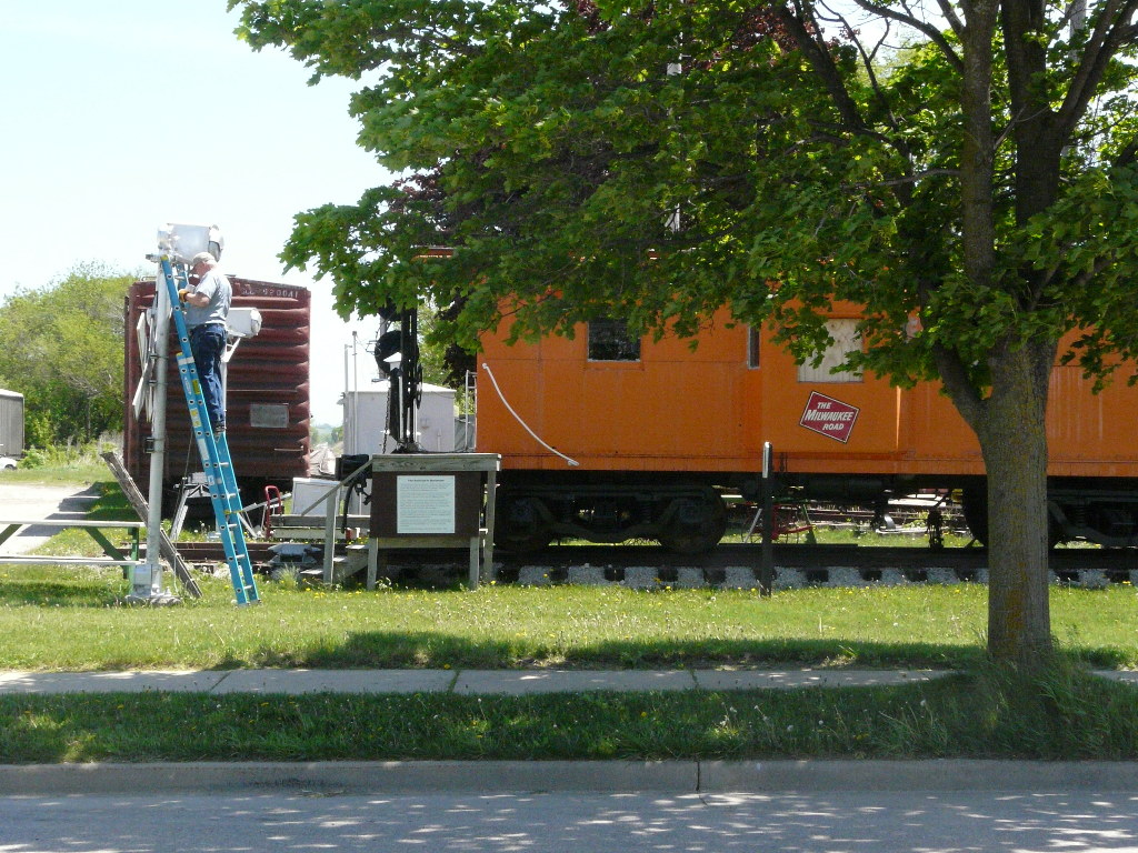 preparing club displays for summer visitors