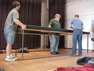 Setting a middle section in place. 66.4K