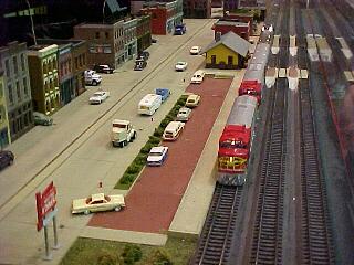 The El Capitan pulls up for a station stop. 80.6K