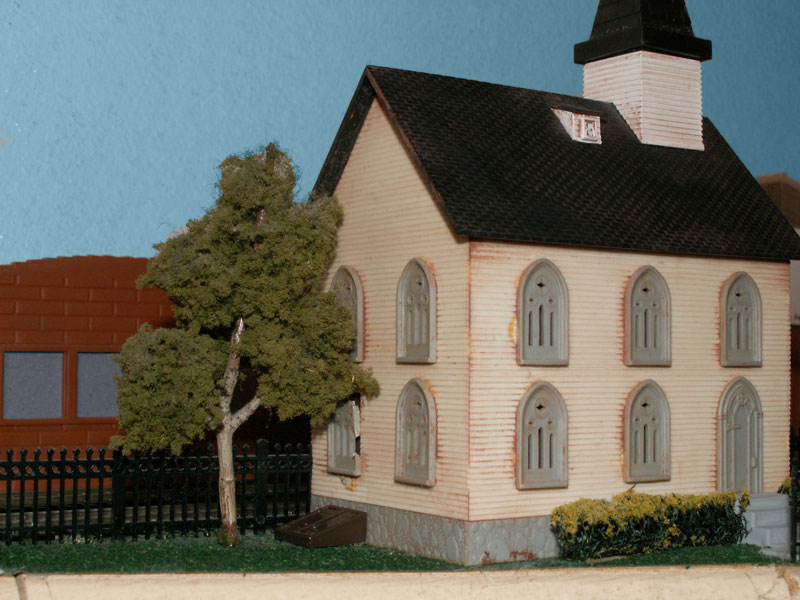 A view of the other side of the church. 