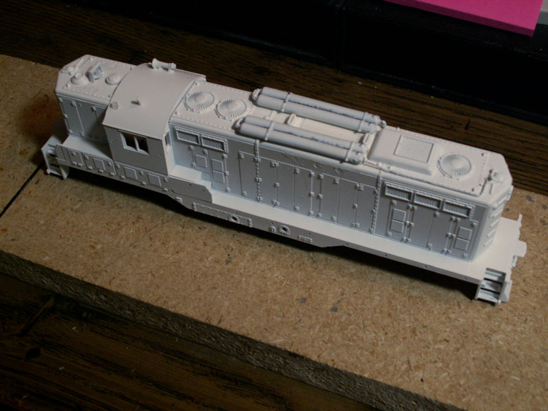 The piping was glued on and painted