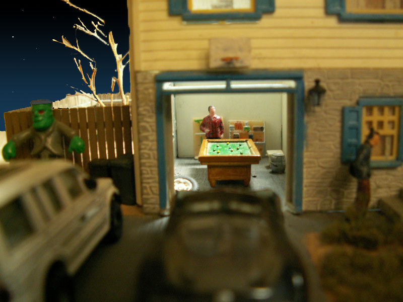 That's me in the garage playing pool