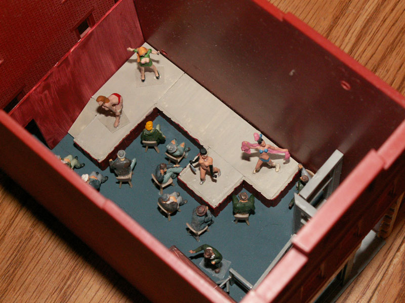 Dancing girls on stage