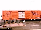 Longview Portland and Northern Double Door Box Car with Lumber Load