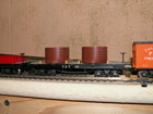 Virginia Truckee Wooden Barrel Flat Car